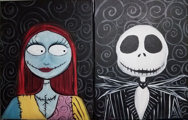 Jack and Sally \u2013 Date Night  @ Wine and Canvas \u2013 Grand Rapids