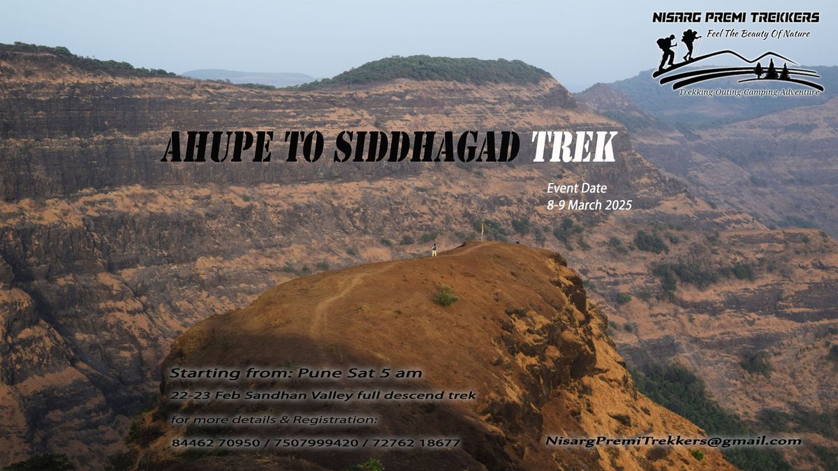 Ahupe to Siddhagad jungle trek 8-9 March 2025