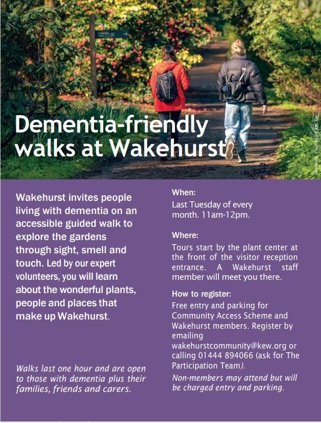 Dementia Friendly Guided Walks at Wakehurst 