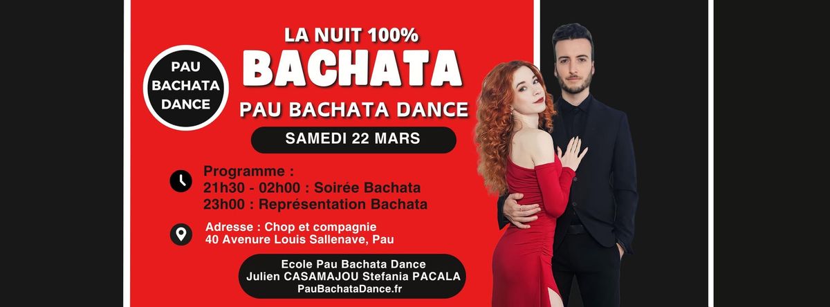 Soir\u00e9e BACHATA avec l'\u00e9cole Pau Bachata Dance