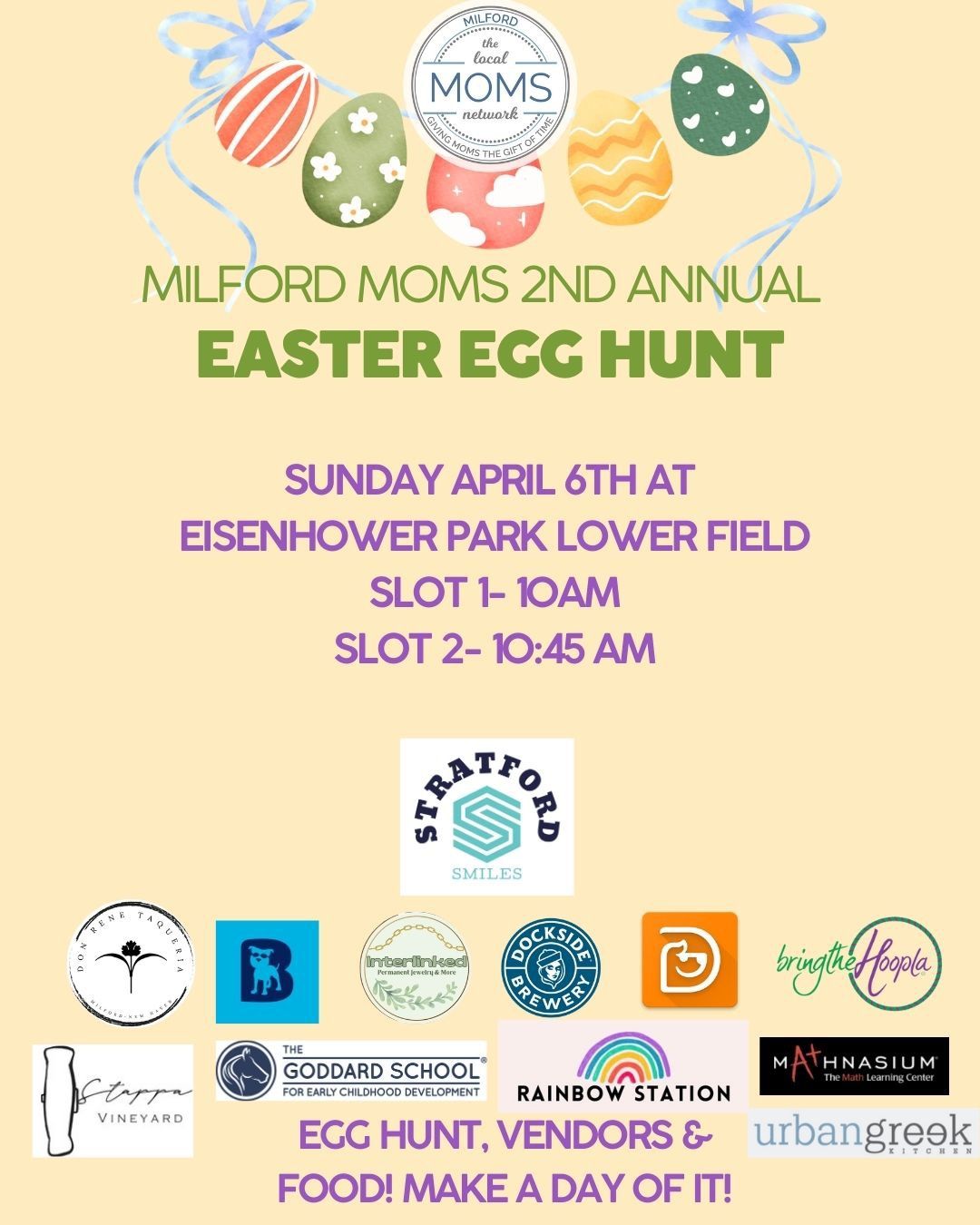 2nd Annual EASTER EGG HUNT Milford Moms Network