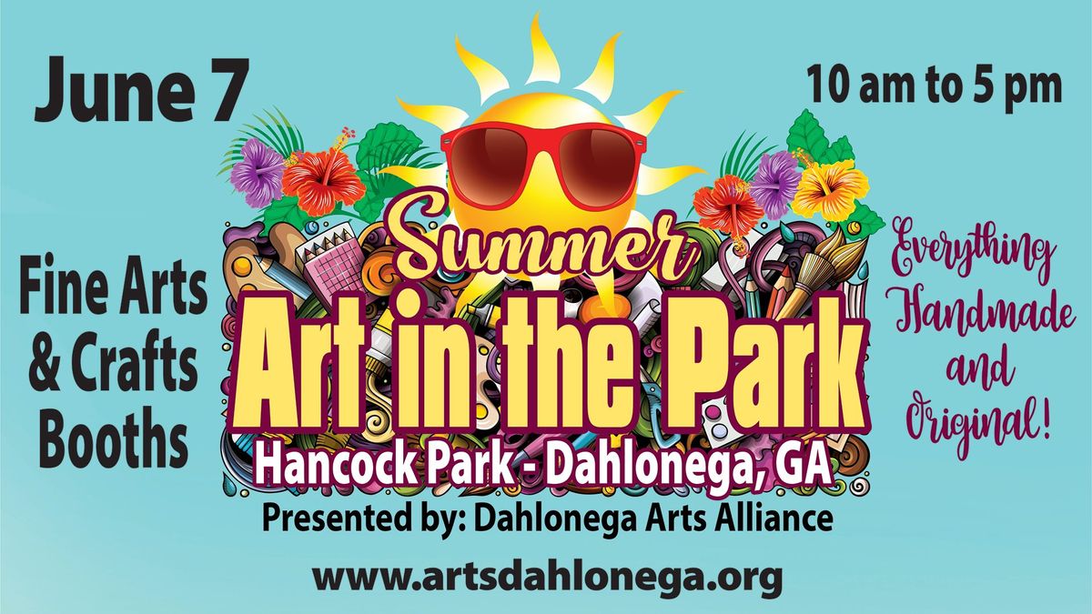 DAA Summer Art in the Park - Saturday, June 7th, 2025!