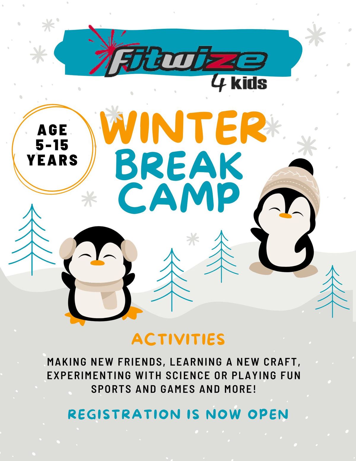 When School is Out, Winter Break Camp is In! ( WEEK ONE)