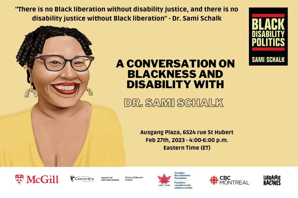 A conversation on Blackness and Disability with Dr. Sami Schalk