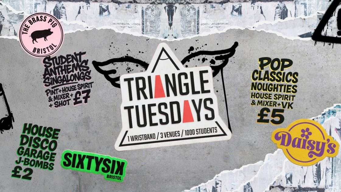 Triangle Tuesdays - 3 Venues - 1000 + Students - 1 Ticket
