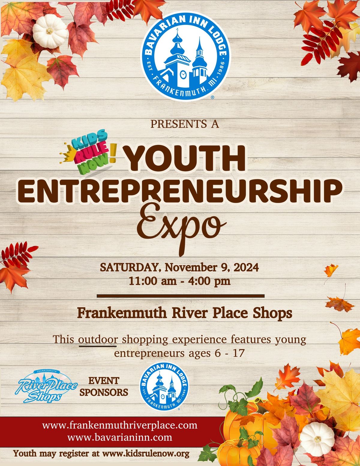 Kids Rule Now! Frankenmuth Youth Entrepreneurship Expo