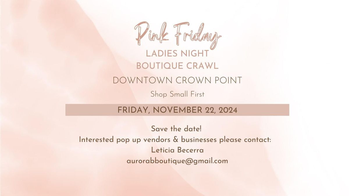 Pink Friday Boutique Crawl