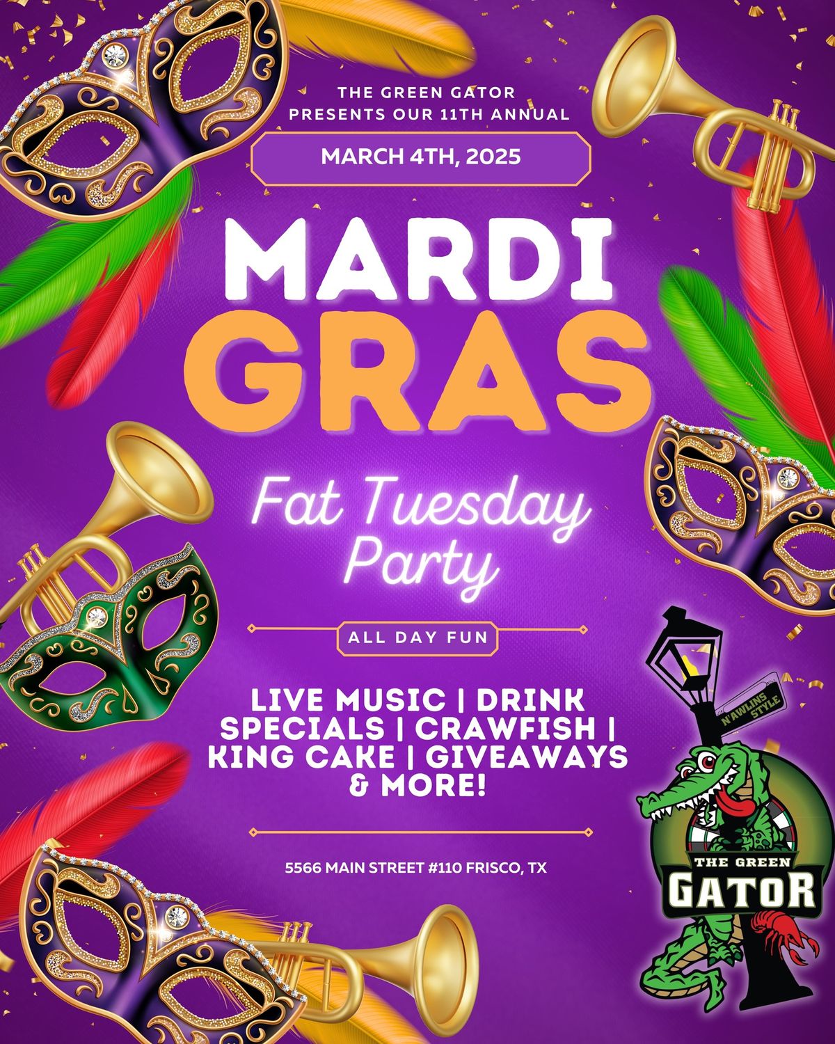 Fat Tuesday at The Green Gator