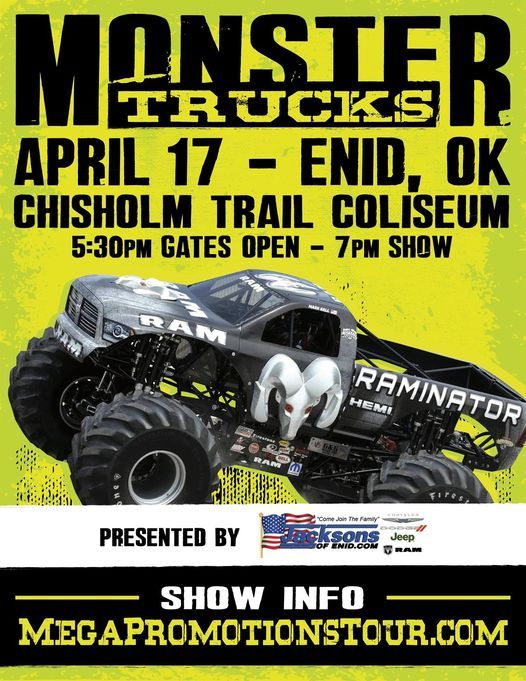 Mega Promotions Tour - Monster Trucks (brought to you in part by Jackson's of Enid)