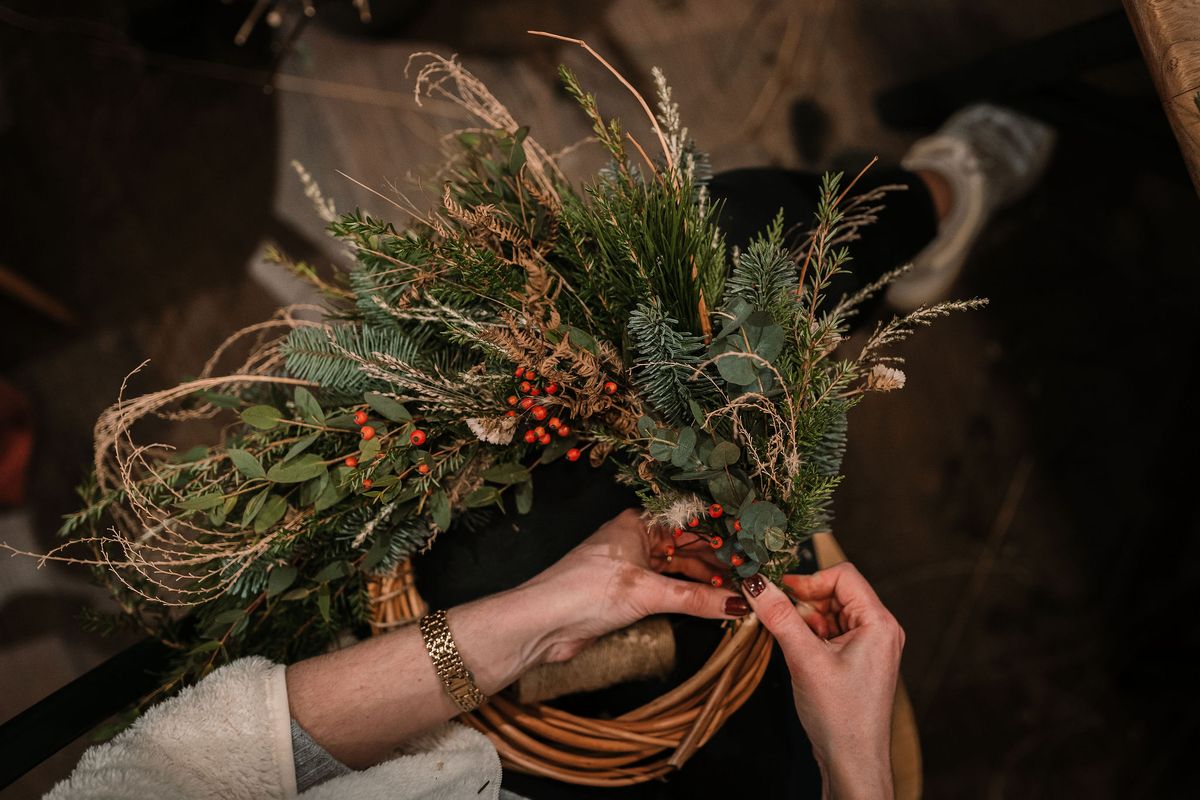 Eco Wreath Workshop at FAUN, Malvern