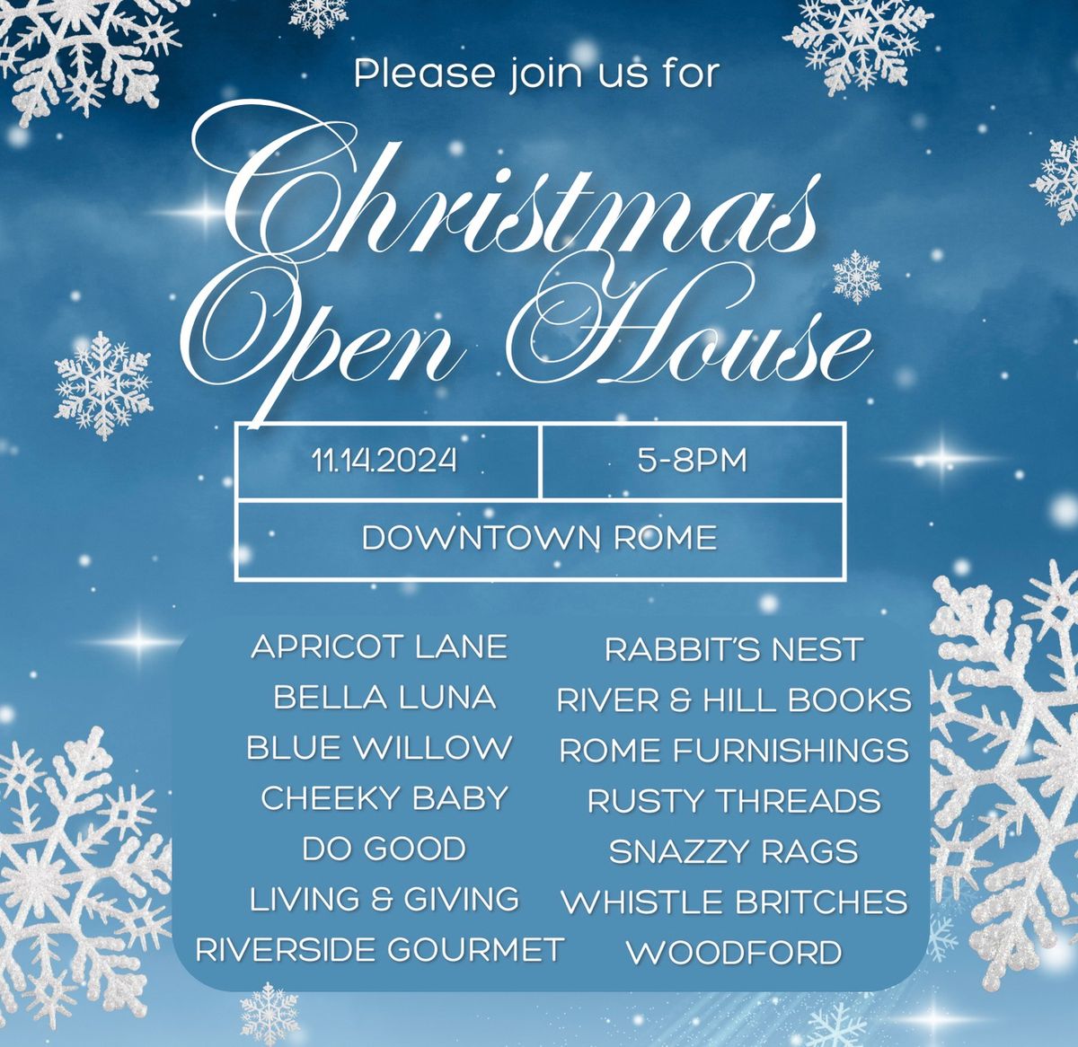 Christmas Open House