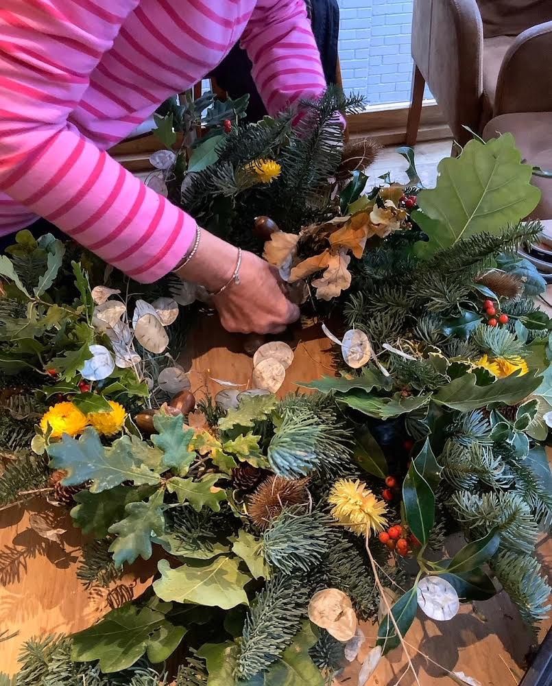 Winter Wreath workshop with La Di Dardy Flowers 