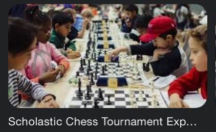 Scholastic Chess Tournament  K-12th grade
