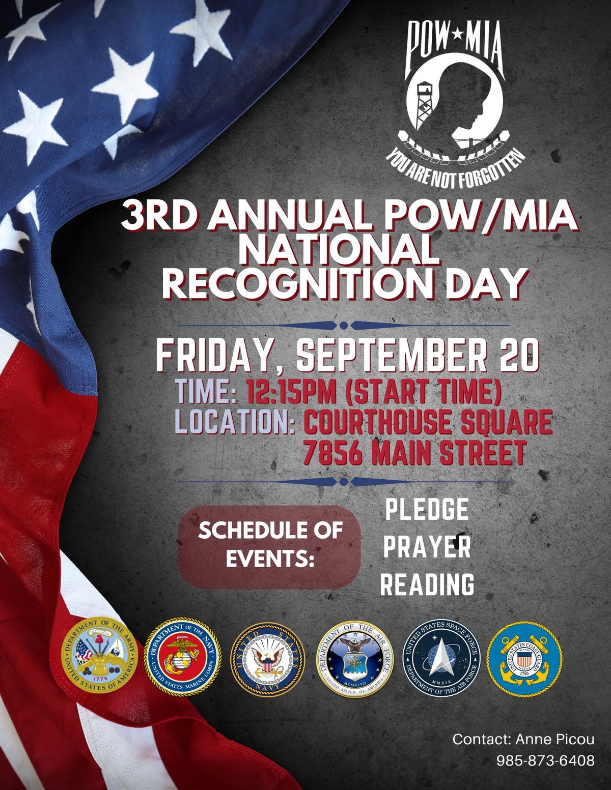 3RD ANNUAL POW\/MIA NATIONAL RECOGNITION DAY CEREMONY