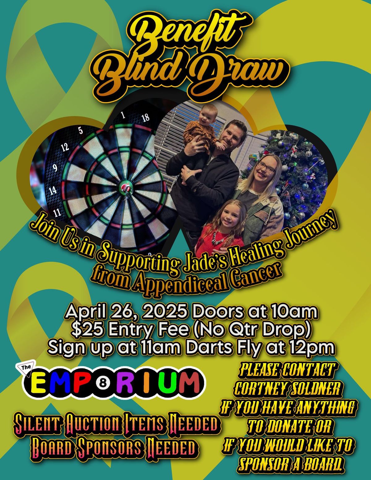 Benefit Blind Draw for Jades Fight Against Appendiceal Cancer