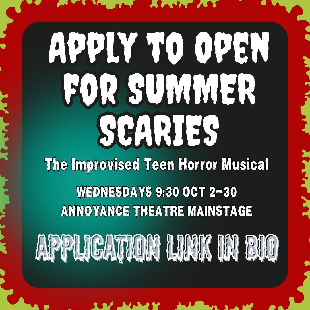 Summer Scaries: The Improvised Teen Horror Musical