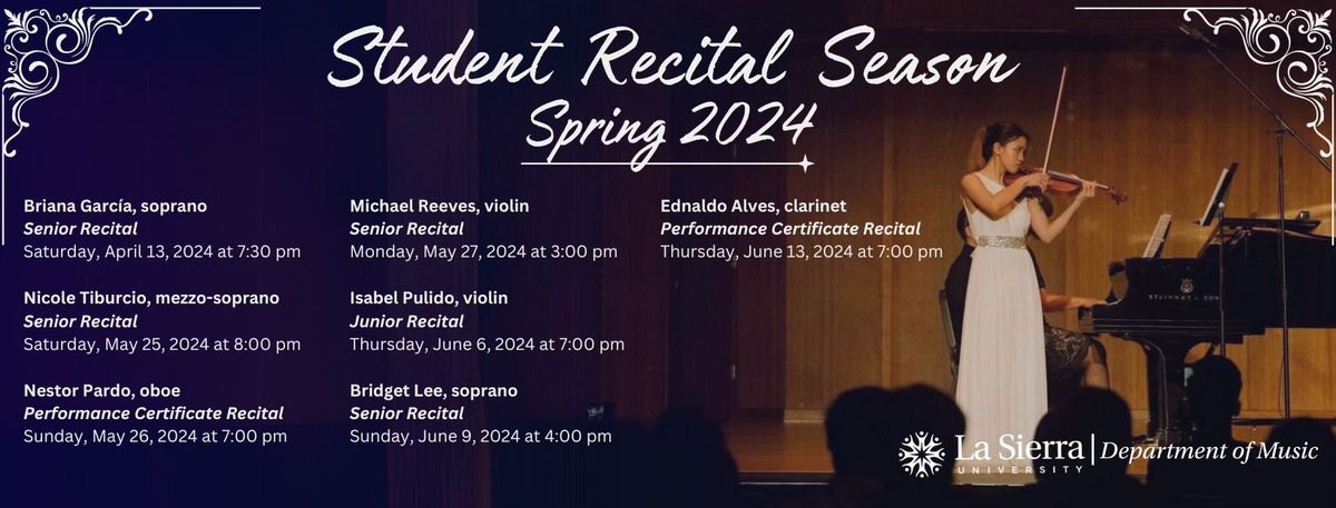 Student Recital Series: Nicole Tiburcio, mezzo-soprano