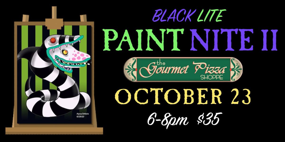 Black Lite Paint Nite II (Beetlejuice)