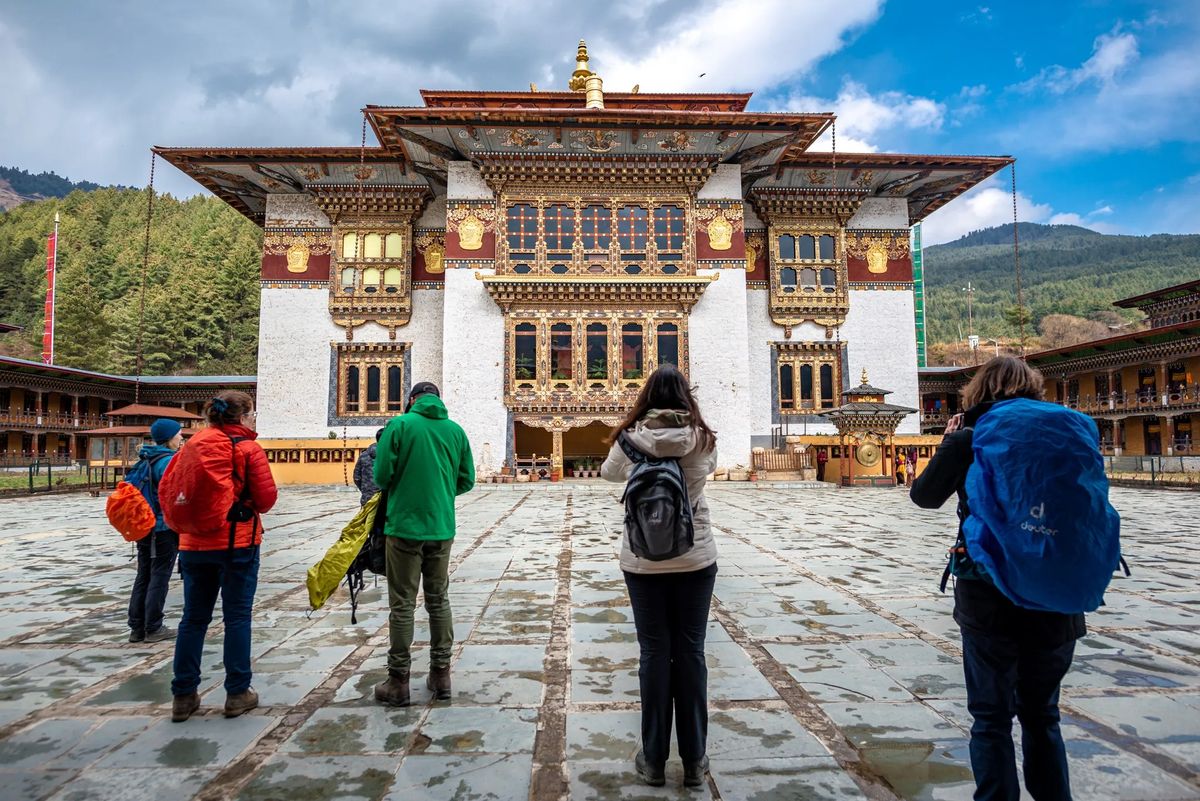 Blak Necked Cranes Festival at Gangtey monastery .