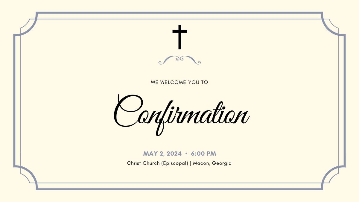 A Service of Confirmation