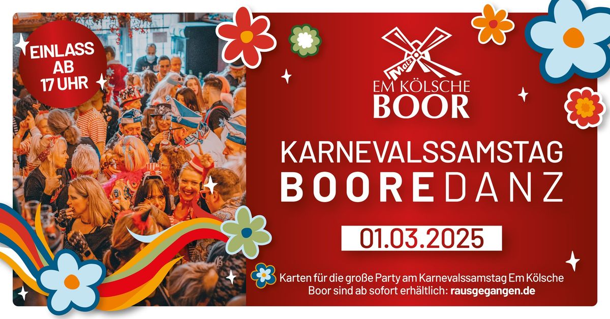  BOOREDANZ - Karnevalssamstag Em K\u00f6lschen Boor