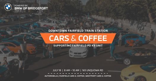 Cars and Coffee is Back! July 18th from 8am - 10am @ Fairfield Train Station