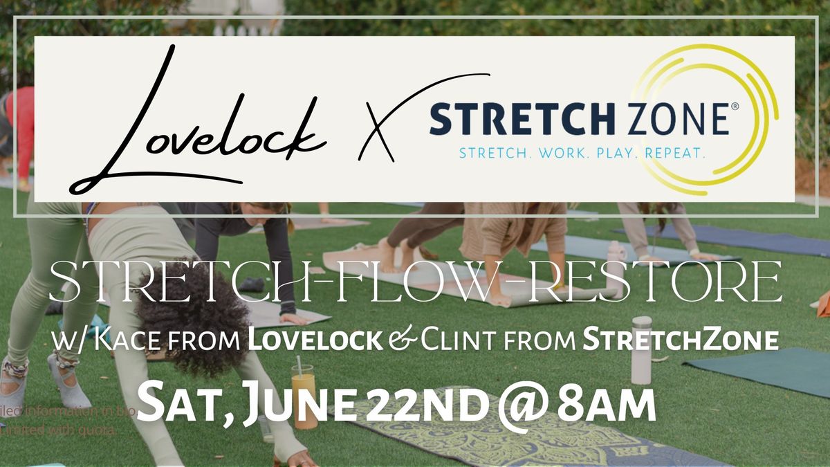 $10 Oyster Bay Community Class: STRETCH-FLOW-RESTORE in partnership with StretchZone