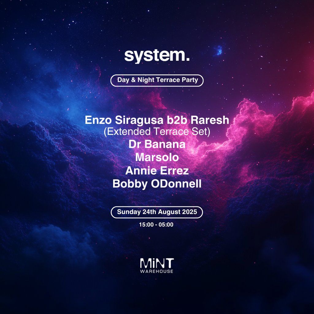 system August Bank Holiday Terrace Party