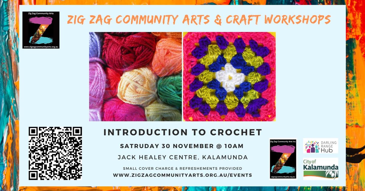 Learn to Crochet with Zig Zag Community Arts!