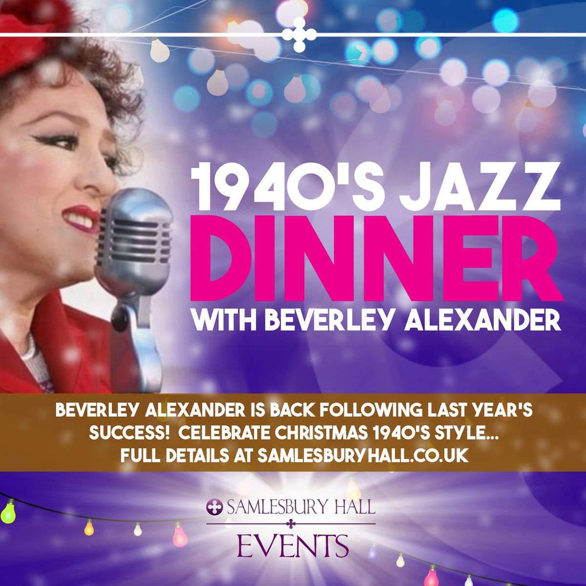 1940\u2019s Jazz Dinner with Beverley Alexander