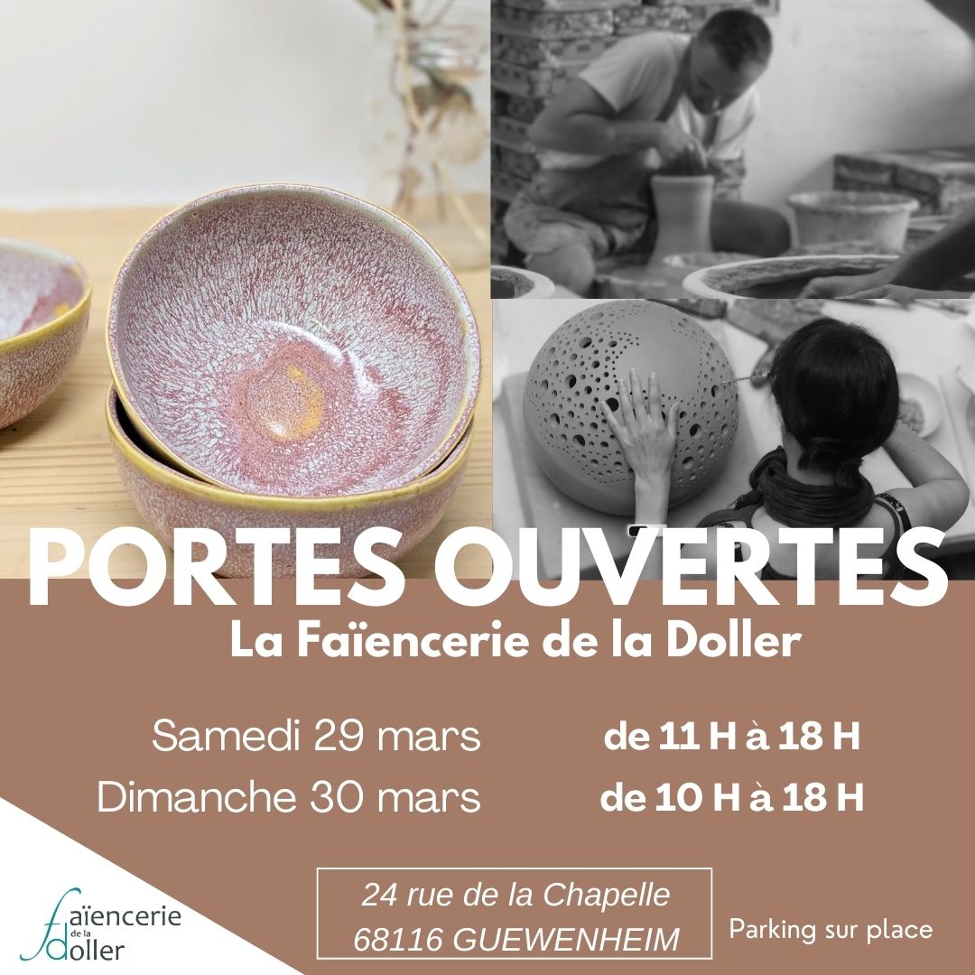 Portes ouvertes \u00e0 la Fa\u00efencerie de la Doller les 29 et 30 mars 2025