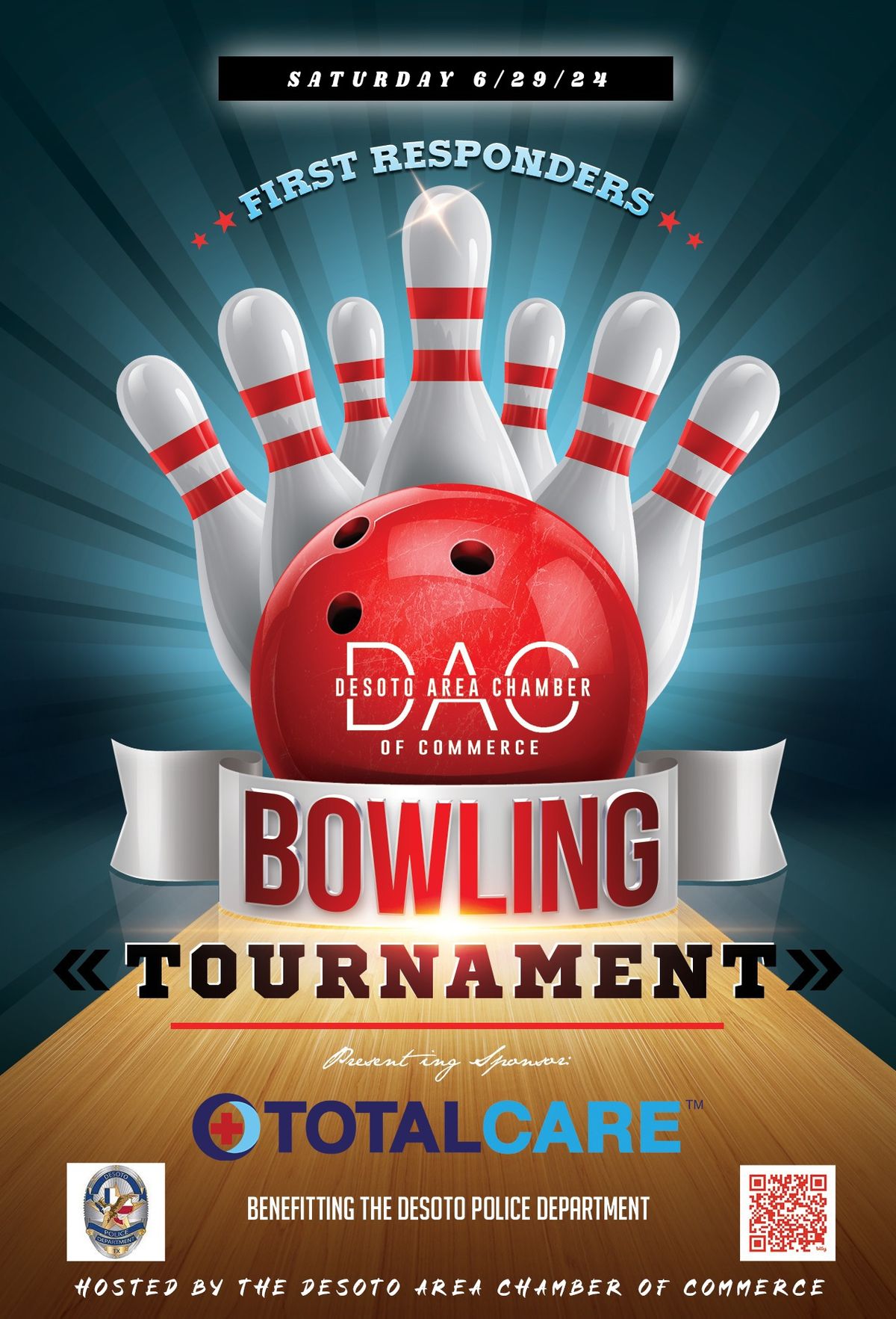DeSoto Area Chamber hosts First Responders Bowling Tournament Presented by TotalCare ER