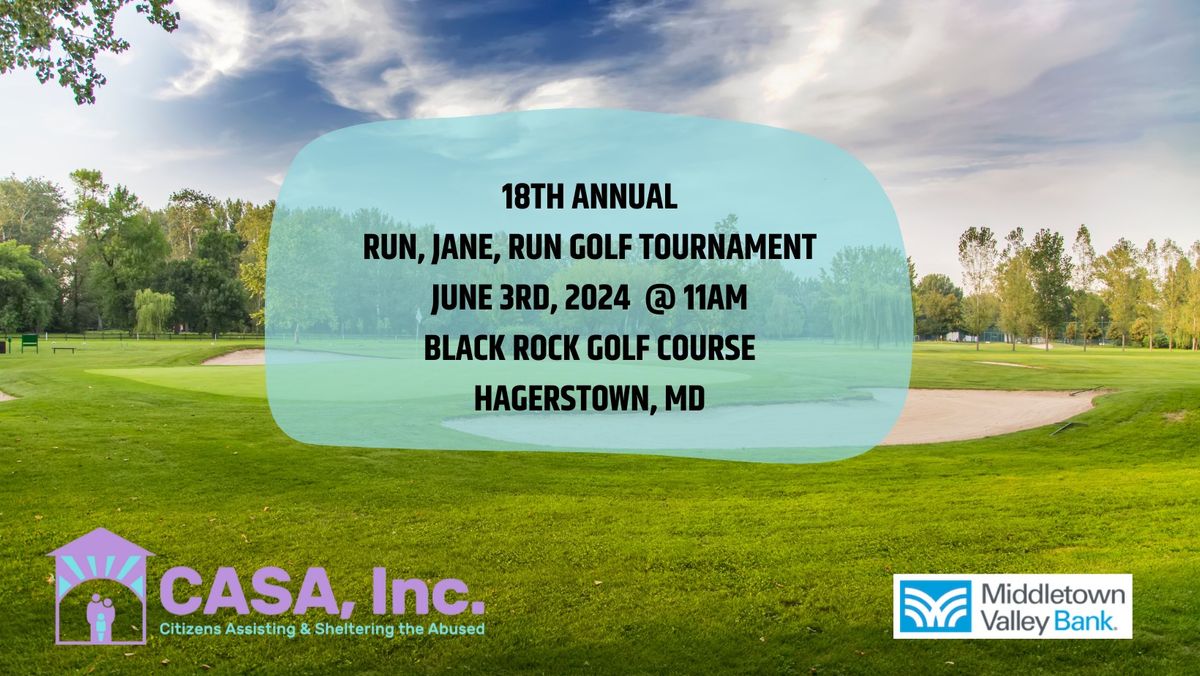 18th Annual Run, Jane, Run Golf Tournament 