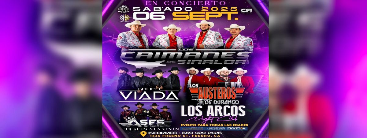 LOS CAIMANES DE SINALOA, GRUPO VIADA Y MAS