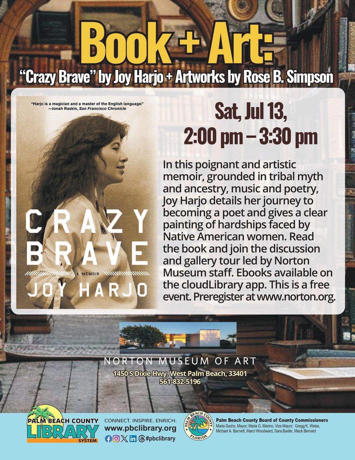 PBCLA Social Event - Book + Art: \u201cCrazy Brave\u201d by Joy Harjo + Artworks by Rose B. Simpson