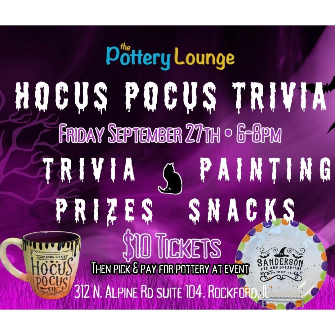 SOLD OUT! Hocus Pocus Trivia & Paint Night