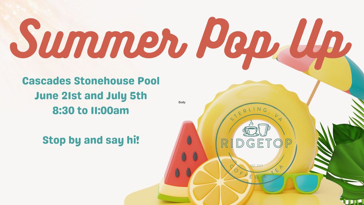 Summer Pool Pop Up