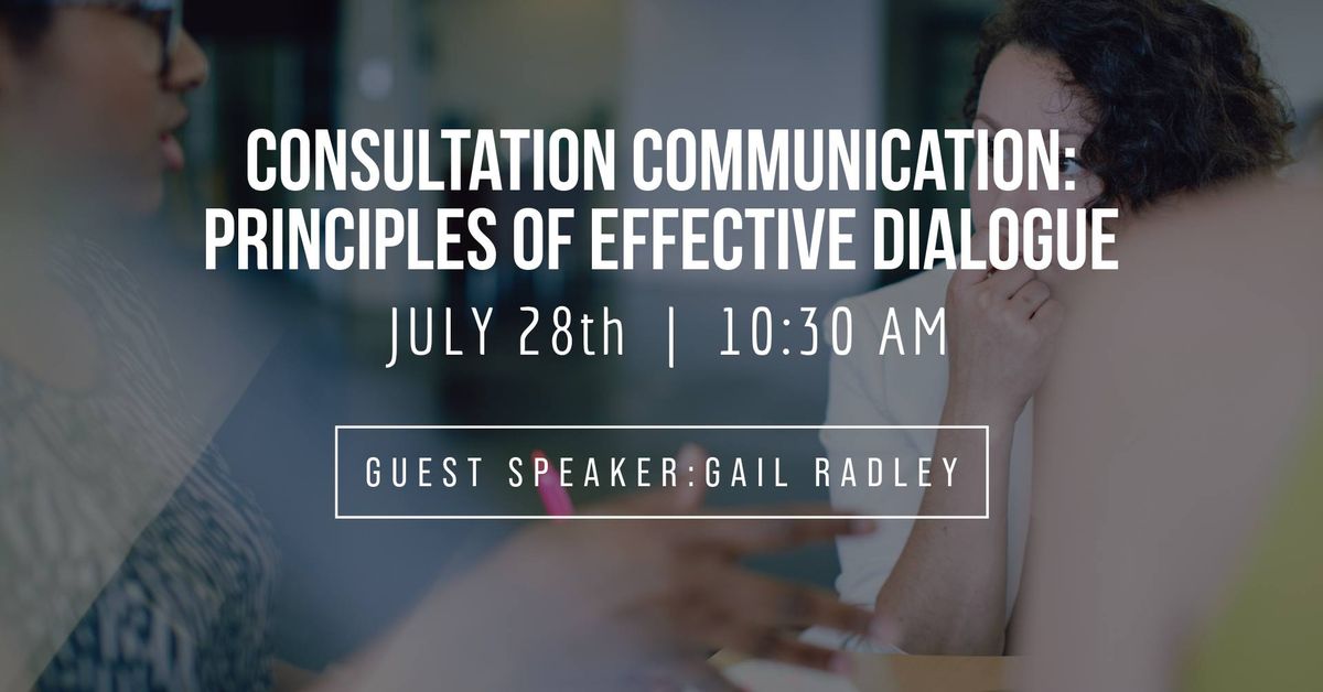 Consultation Communication: Principles of Effective Dialogue