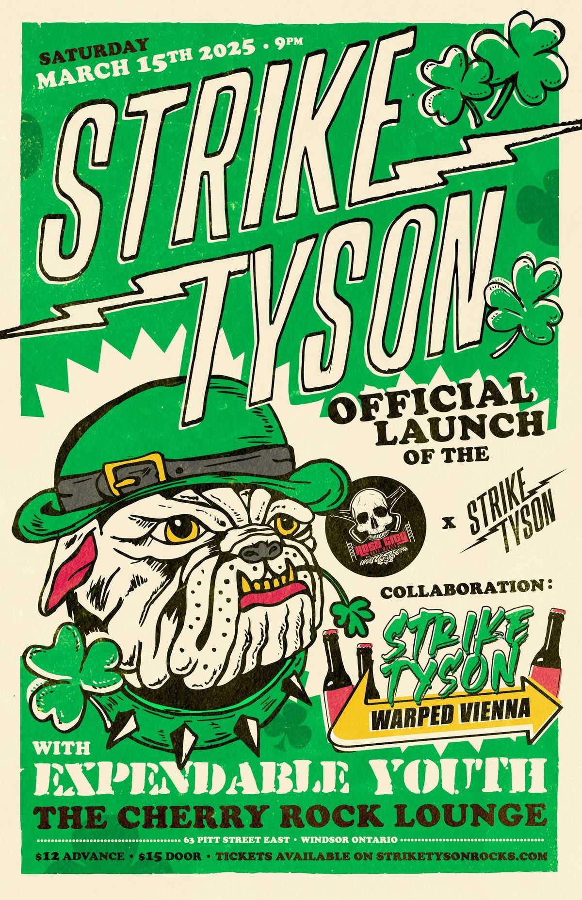 \u2618\ufe0f Strike Tyson's St.Patty's Day Warped Tour Revival: wsg Expendable Youth \u2618\ufe0f