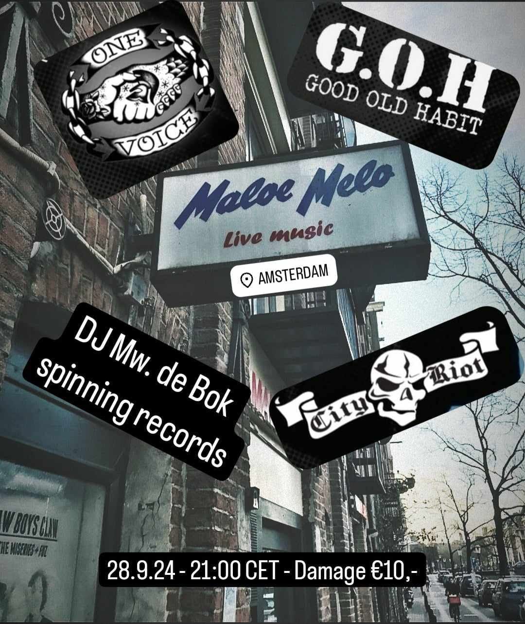 One Voice, City Riot & G.O.H. in de Maloe