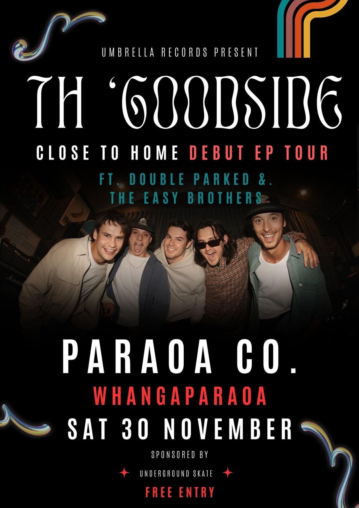 TH\u2019 GOODSIDE - LIVE @ PARAOA (free entry)