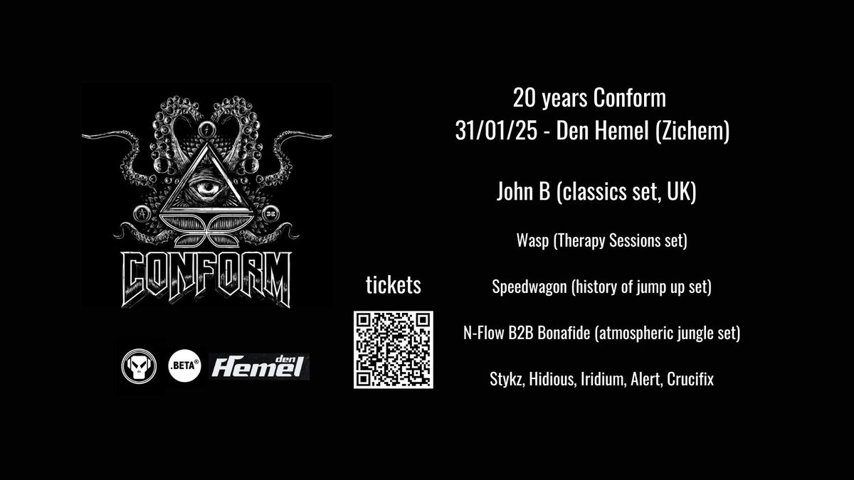 S O L D O U T : 20 years Conform with John B (Metalheadz, Beta, classics set, UK)