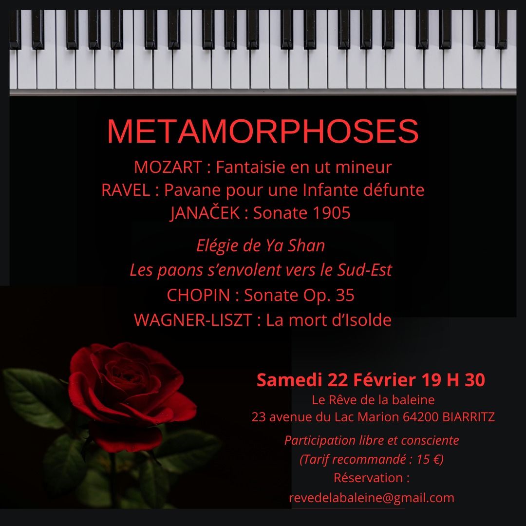 \ud83c\udfb9 Piano et Guzheng \u00ab M\u00c9TAMORPHOSE \u00bb avec Viviane BRUNEAU-SHEN