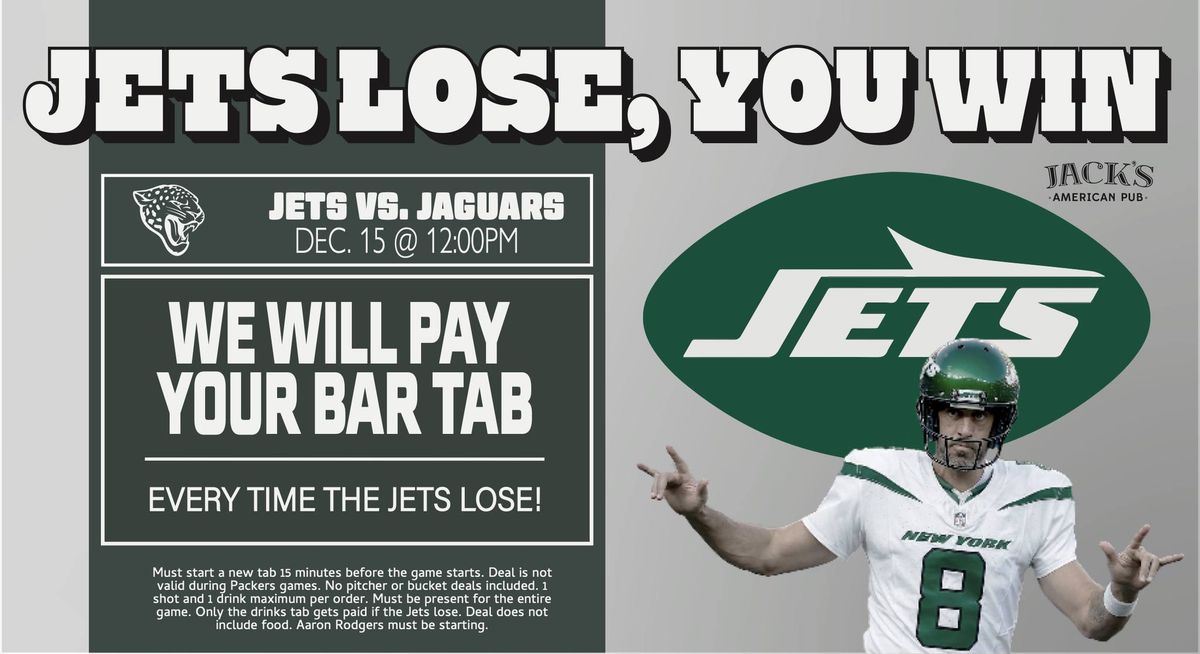 Jets Lose You Win (Jets vs. Jaguars)