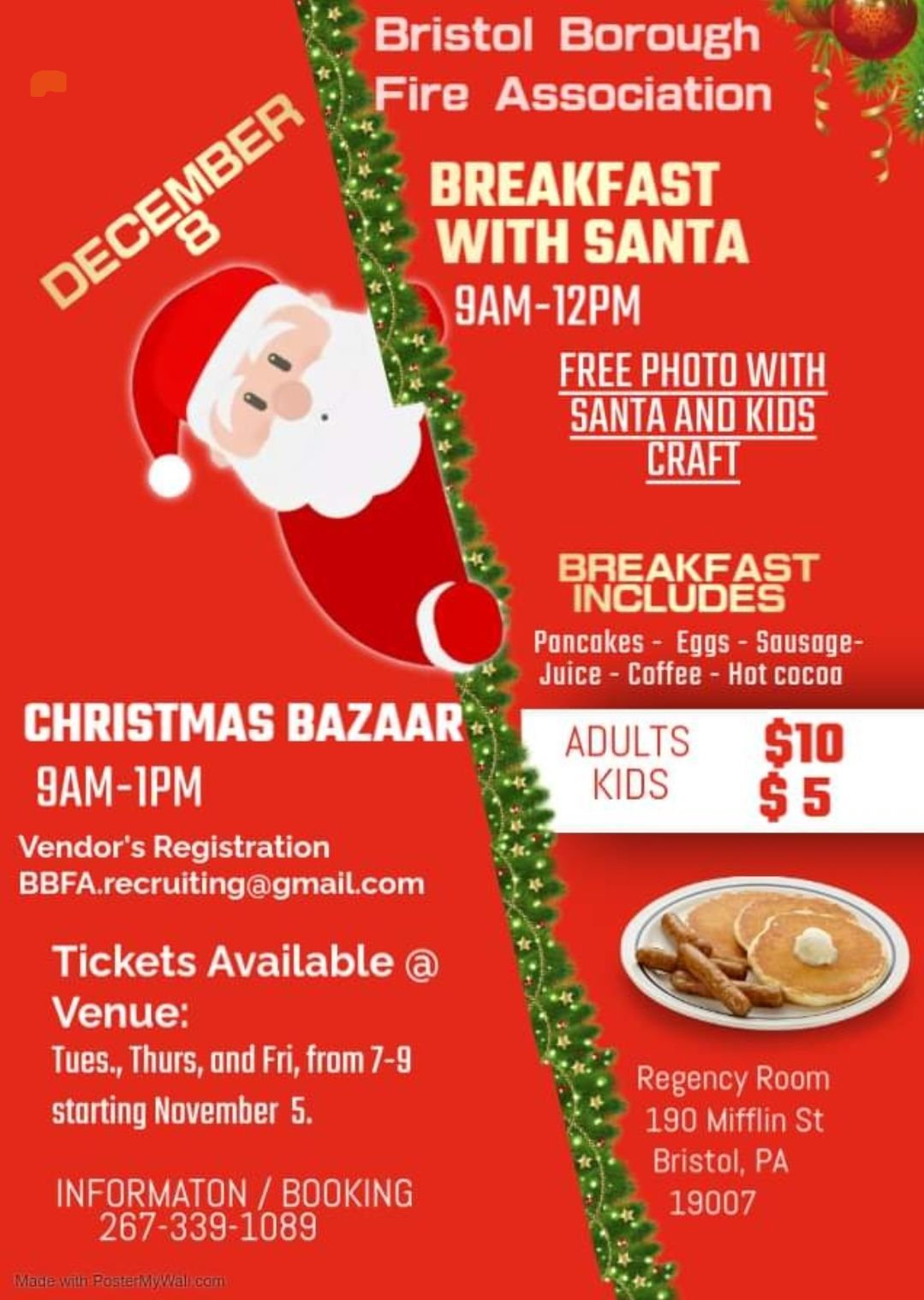 Breakfast with Santa Christmas Bazaar