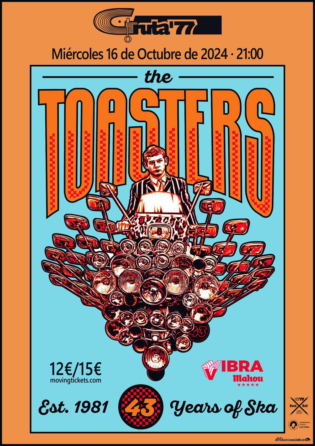 The Toasters en Gruta77 para Escenarios Mahou