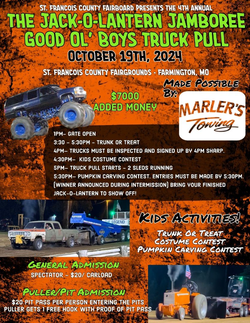 Jack O Lantern Jamboree and Trunker Treat  