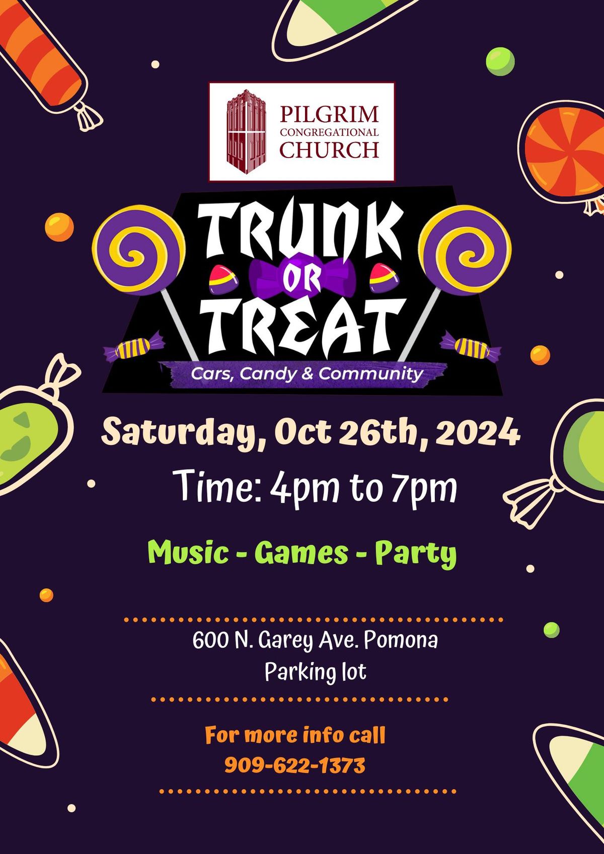 Pilgrim's Trunk or Treat