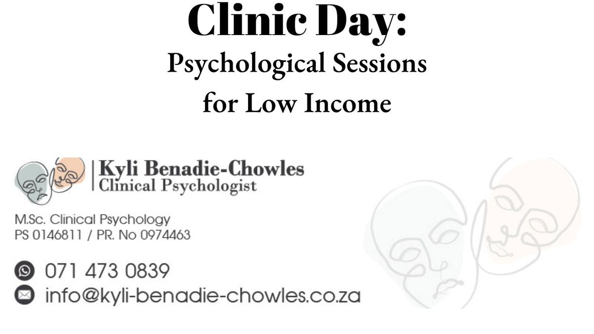 Clinic Day: Psychological sessions for low income