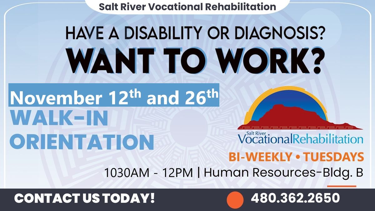 Vocational Rehabilitation Orientation